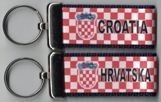 Key Ring - Material - Chequed - R H - 80mm X 30mm