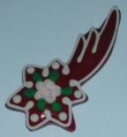 Licitar Fridge Magnet Small Red - Shooting Star