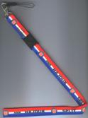 Hajduk Red White and Blue Mobile Phone Strap